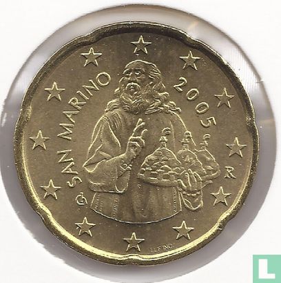 San Marino 20 cent 2005 - Image 1