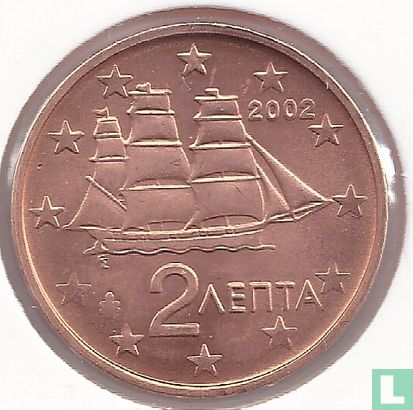 Griekenland 2 cent 2002 (zonder F) - Afbeelding 1