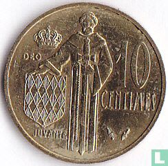 Monaco 10 centimes 1982 - Afbeelding 2