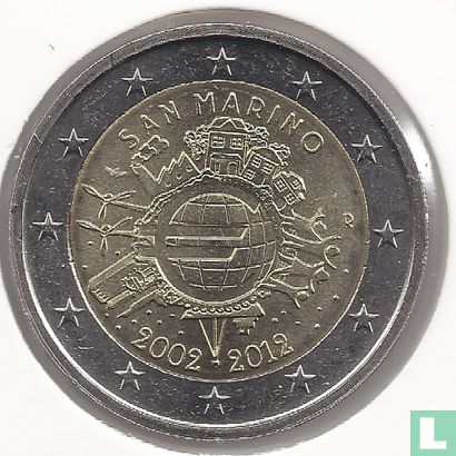 Saint-Marin 2 euro 2012 "10 years of euro cash" - Image 1