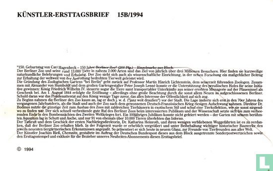 Hagenbeck, Carl 150 jaar  - Afbeelding 2