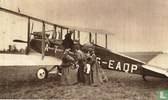 De DH-9, het eerste Nederlandse passagiersvliegtuig. - Afbeelding 1