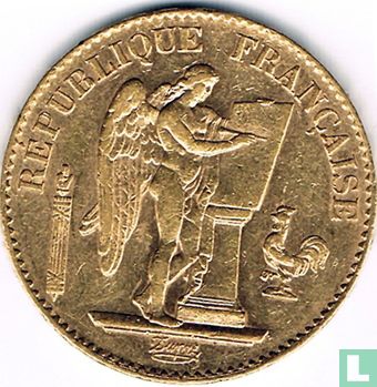 Frankreich 20 Franc 1889 - Bild 2