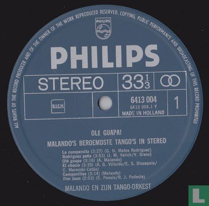 Olé Guapa (Malando's Beroemdste Tango's In Stereo)  - Afbeelding 3