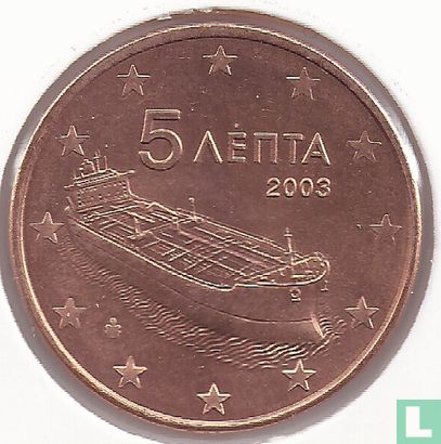Greece 5 cent 2003 - Image 1