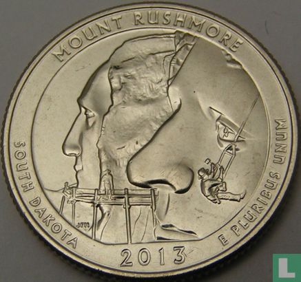 États-Unis ¼ dollar 2013 (D) "Mount Rushmore" - Image 1