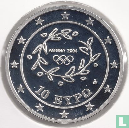 Greece 10 euro 2003 (PROOF) "2004 Summer Olympics in Athens - Long jump" - Image 1