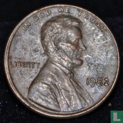 Verenigde Staten 1 cent 1982 (brons - zonder letter - grote datum) - Afbeelding 1