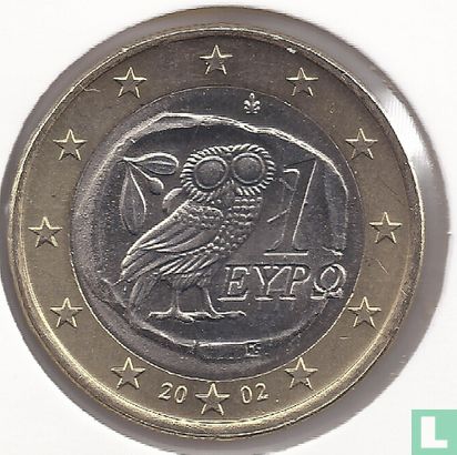 Griekenland 1 euro 2002 (zonder S) - Afbeelding 1