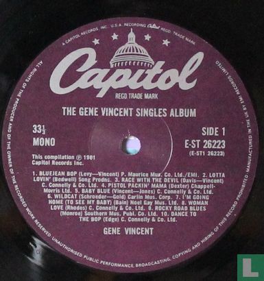 The Gene Vincent Singles Album - Afbeelding 3