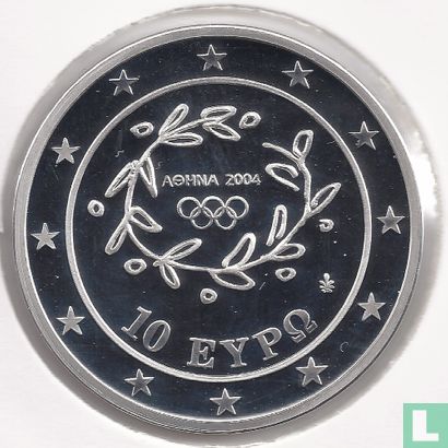 Griekenland 10 euro 2004 (PROOF) "Summer Olympics in Athens - Football" - Afbeelding 1