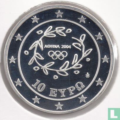 Greece 10 euro 2003 (PROOF) "2004 Summer Olympics in Athens - Swimming" - Image 1