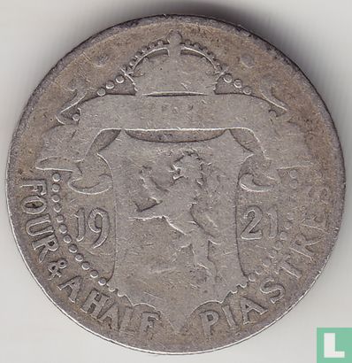 Cyprus 4½ piastres 1921 - Afbeelding 1