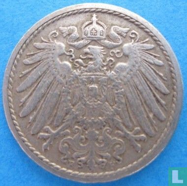 Deutsches Reich 5 Pfennig 1907 (F) - Bild 2