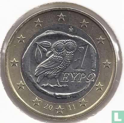 Greece 1 euro 2011 - Image 1