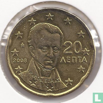 Griechenland 20 Cent 2008 - Bild 1