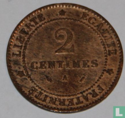 France 2 centimes 1889 - Image 2