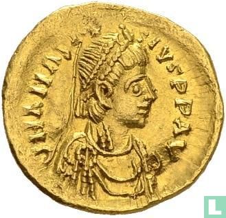 Anastasius 491-518, AV Tremissis Constantinopolis - Afbeelding 1