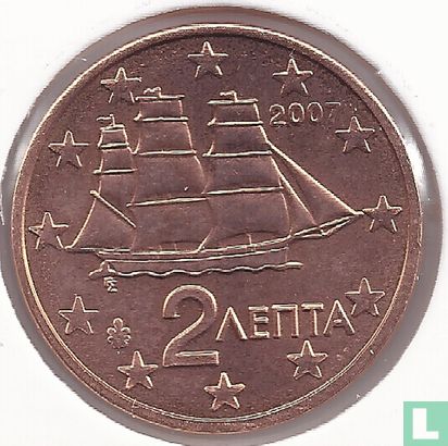 Grèce 2 cent 2007 - Image 1
