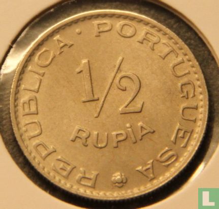 Inde portugaise ½ rupia 1952 - Image 2