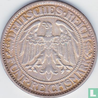 German Empire 5 reichsmark 1928 (D) - Image 2