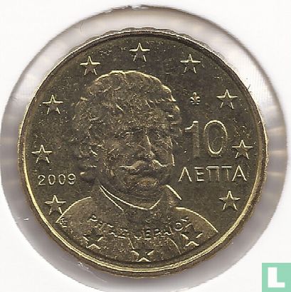 Grèce 10 cent 2009 - Image 1