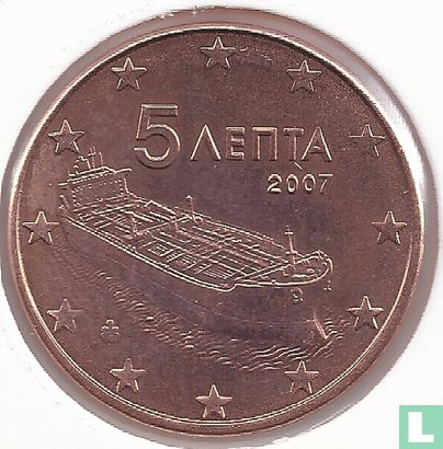 Greece 5 cent 2007 - Image 1