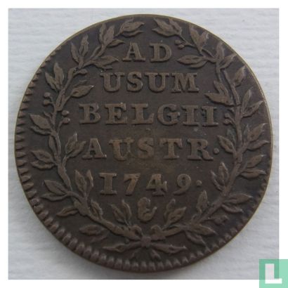 Austrian Netherlands 2 liards 1749 (hand) - Image 1