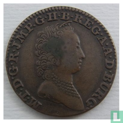 Austrian Netherlands 2 liards 1749 (hand) - Image 2