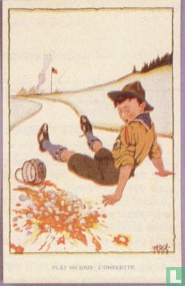Padvinderskaart Hergé 1928, Scouting 