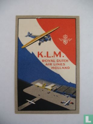 K.L.M. Royal Dutch Air Lines Holland 