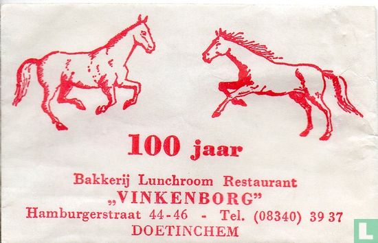 Bakkerij Lunchroom Restaurant "Vinkenborg" - Afbeelding 1