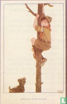 Padvinderskaart Hergé 1928, Scouting  
