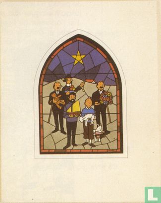 Carte de Voeux Tintin 1957 - Kerstkaart Kuifje 1957