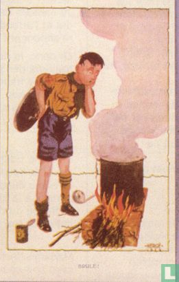 Padvinderskaart Hergé 1928, Scouting   