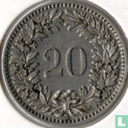 Suisse 20 rappen 1911 - Image 2