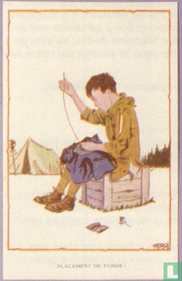 Padvinderskaart Hergé 1928, Scouting