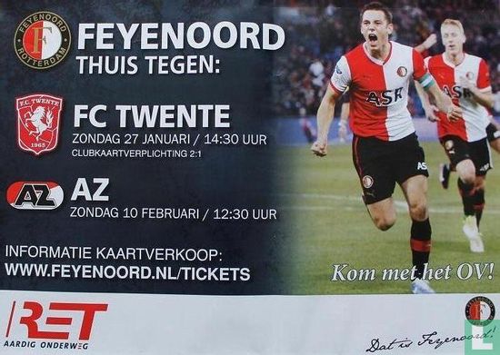 Feyenoord thuis tegen: