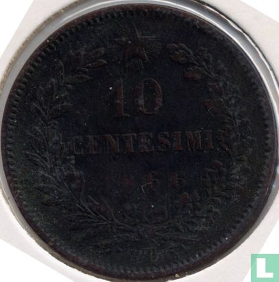 Italy 10 centesimi 1866 (T) - Image 1