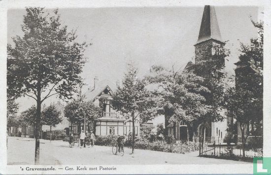 's Gravenzande, - Ger. Kerk met Pastorie - Afbeelding 1