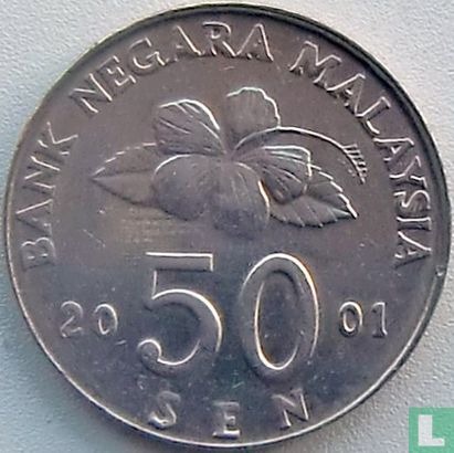 Maleisië 50 sen 2001 - Afbeelding 1