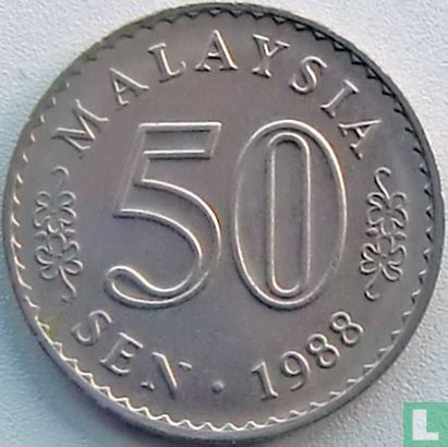 Maleisië 50 sen 1988 - Afbeelding 1