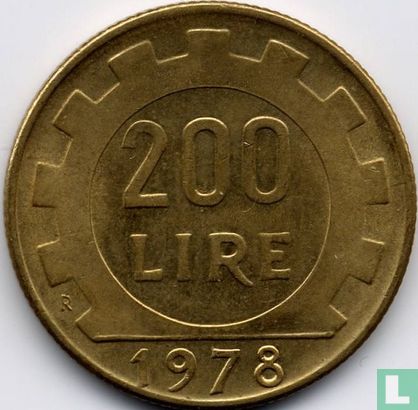 Italië 200 lire 1978 - Afbeelding 1