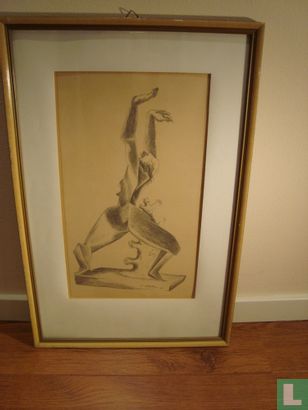Zadkine unknown lithography 1951 signed - Image 1