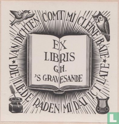 M.C. Escher - Ex libris G.H. 's-Gravesande