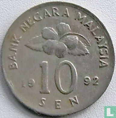 Malaisie 10 sen 1992 - Image 1