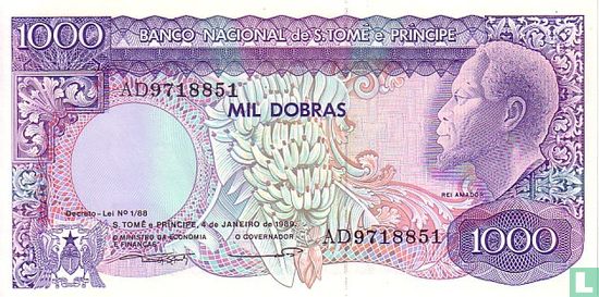 Saint Thomas et Prince 1,000 Dobras - Image 1
