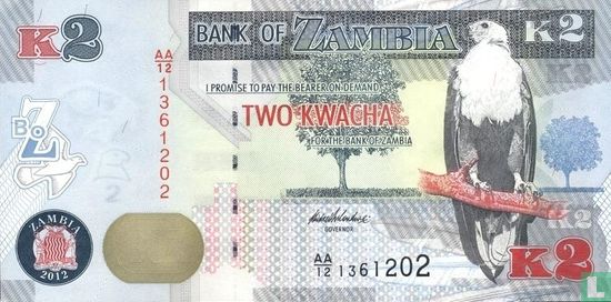 Zambia 2 Kwacha 2012 - Afbeelding 1