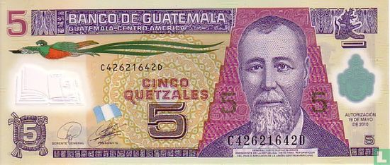 Guatemala Quetzal 5 - Afbeelding 1