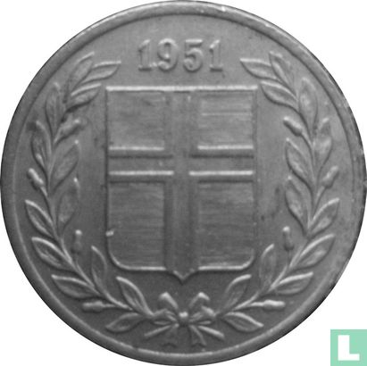 Islande 25 aurar 1951 - Image 1